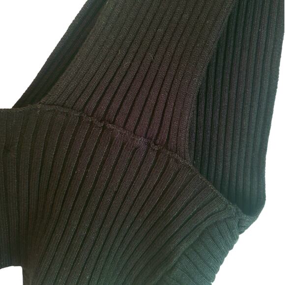 House of Harlow 1960 x Revolve NWT Classic Black Ribbed Bralette Crop Top - Picture 5 of 6